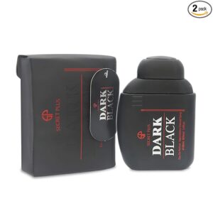 Dark Black Men's Perfume–with Spicy, Woody, and Amber Fragrance.