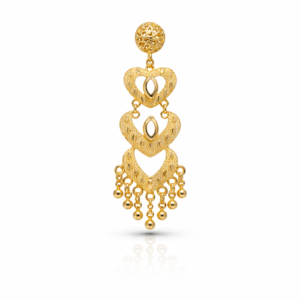 Gold chandelier earring
