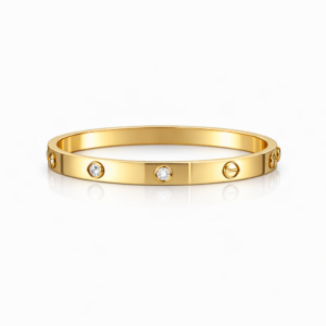 Sleek gold bangle