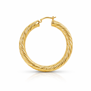 Classic gold hoop earring