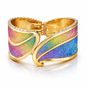 Vibrant Gold Cuff Bracelet