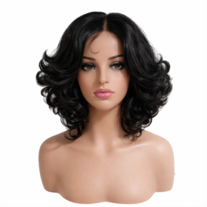 Bounce body wave blend human hair 13x4, lace frontal, 14 inches.