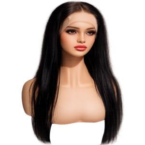100% Human Hair Straight Wig, 28 inches, 13×4 Frontal.